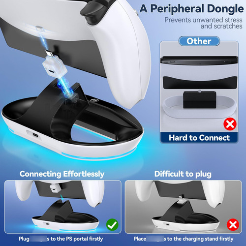 Soporte De Carga Para Ps Portal Remote Player Con Luz Led