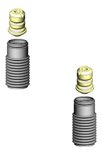 2 Cubrepolvo Amortiguador Delanteras Rav4 2007 Sport Kyb