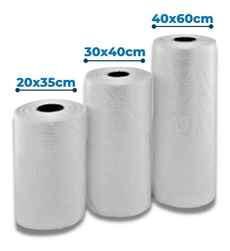 Imagem 5 de 6 de Rolo De Saquinhos Plástico P/ Alimentos 30x40 Transp C/500un