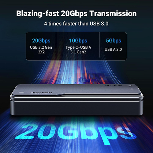 Carcasa Ssd Nvme M.2 Ugreen 20gbp 2230/2242/2260/2280 25573