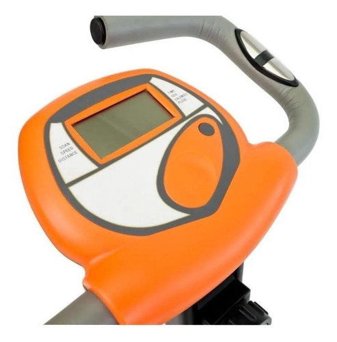 Imagem 4 de 4 de Bicicleta ergométrica dobrável WCT Fitness 55555102 vertical preta e amarela