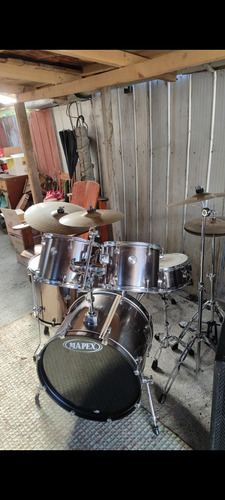 Batería Mapex Voyager Con Todo Lo Que Se Ve + Sillin + Funda