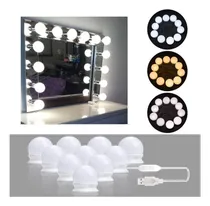 Comprar Focos Para Espejo Tocador 10 Bombillas Led Extension 5 Metro