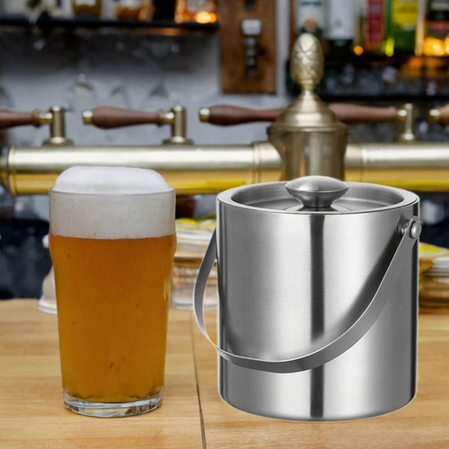 Cubo De Hielo De Aislamiento De Doble Pared Recipiente 2l