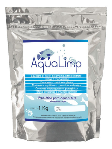 Aqualimp Probiótico De Água Peixe E Camarão Aquacultura 1