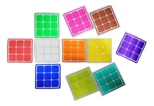 Cubo Rubik 3x3 Stickers Metalizado Mate Vip Florian O Clasic