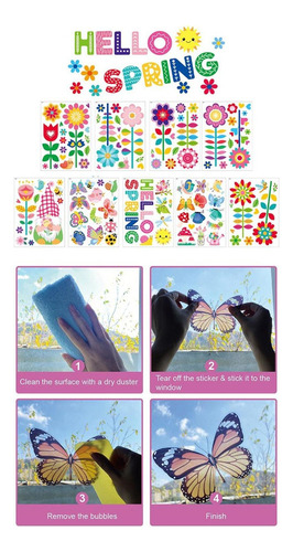 Mz 9 Pegatinas De Pared De Primavera, Pegatinas Decorativas