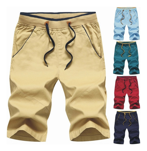 Shorts Hombre Capris Pure Casual Suelto Talla Grande Playa