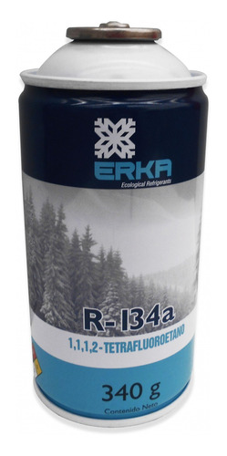 Gas Refrigerante R134a 0.340 Kg Erka