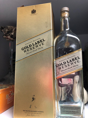 Botella Vacia De Coleccion Johnnie Walker Gold Label