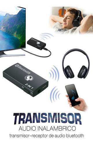 Imagen 1 de 1 de Transmisor De Audio Inalambrico Bluetooth Dual