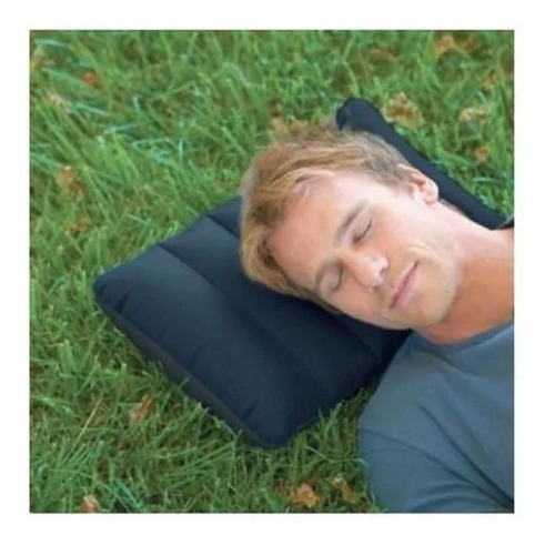 Almohada Inflable Intex Azul Marino