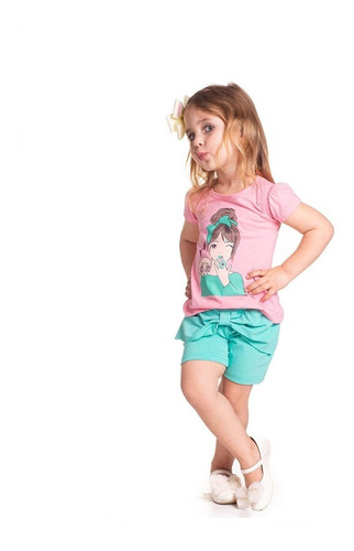 Roupa Infantil Feminino Kit 5 Conjunto Atacado Barato