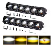 Comprar Par Faros Auxiliares Lupa Led Focos Estrobo 460w Auto Moto