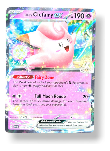 Lillie's Cleafairy Ex Journey Together Double Rare Pokemon Lillies Cleafairy Ex - Journey Together Double Rare Pokemon Tcg Inglés (Usado)