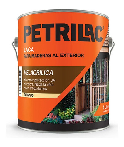 Laca Melacrilica Petrilac Ext/int Doble Filtro 1lt Pintumm