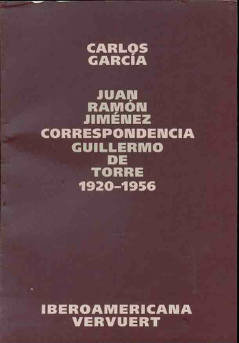 Correspondencia Juan Ramón Jiménez, García, Iberoamericana