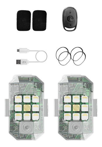 Luces Estroboscópicas Led Para Aviones Con Control Remoto,