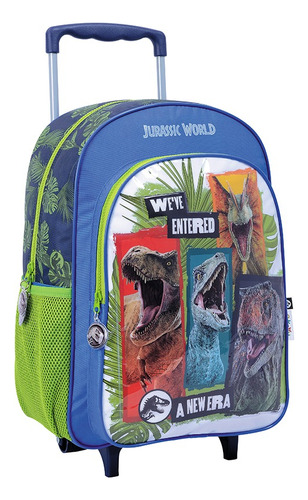 Mochila Jurassic World Carro 16p 77103 Original