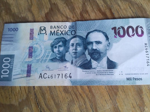 Billete De 1000 Pesos Serie Ac