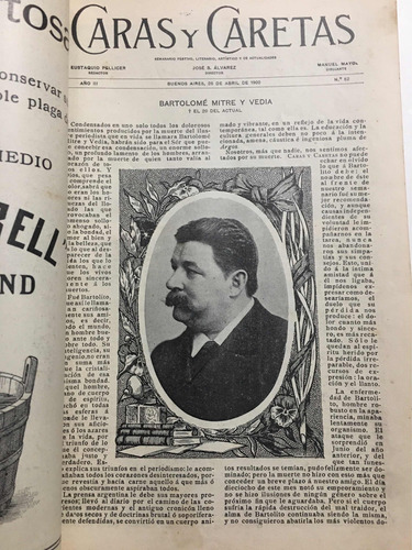 Lote 4 Revista Caras Y Caretas 1900 # 71-82-83-87 (Usado)