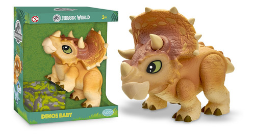 Dinossauro Triceratops Dinos Baby - Jurassic World - Vinil