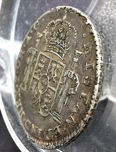 2 Reales Plata Guerra De Independencia 1820 Zs Realista
