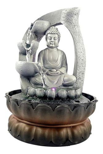 Pulgadas Buda Cascada Fuente Fengshui Meditación Relajante