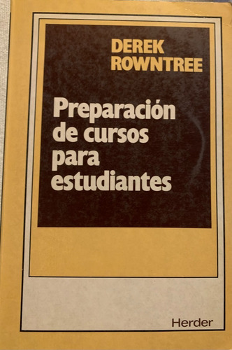 Libro Preparacion De Cursos Para Estudiantes