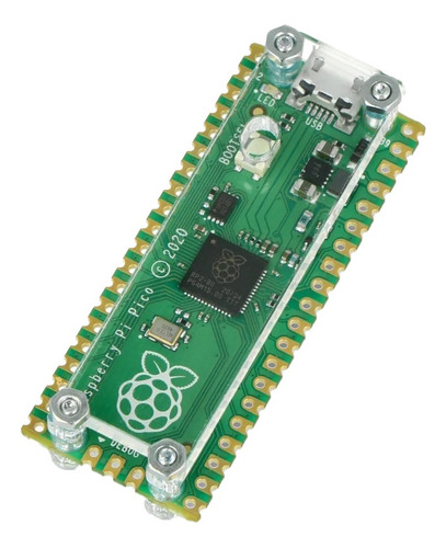 Raspberry Pi Pico Rp2040 Micro Usb Dual Core M0 + Case Protector Acrilico Tecneu
