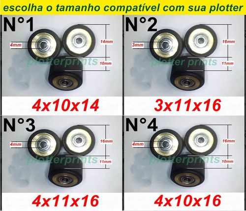 Roletes P/ Plotter Roland,mimaki Graphtec E Outros 1 Unidade