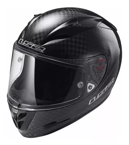 Casco Moto Gp Carbono Ls2 323 Arrow Sting + Pinlock Color Negro/Amarillo  fluo Tamaño del casco XL