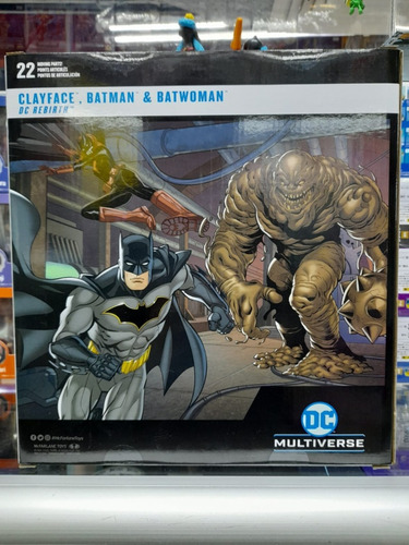 Set Clayface, Batman & Batwoman Dc Multiverse Gold Label (Usado)
