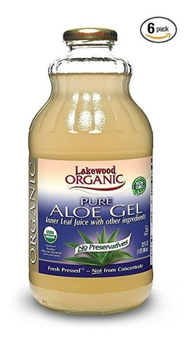 Lakewood Orgánico Puro Gel De Aloe Vera, De 32 Onzas (paquet