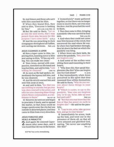 Imagen 9 de 10 de Biblia En Inglés New King James Deluxe Tamaño Compacto Aqua