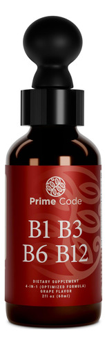 Prime Code Gotas Líquidas Vitamina B Complejo Alta Absorción