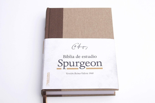 Biblia Spurgeon Rvr60 · Tapa Dura Tela · Marrón Claro