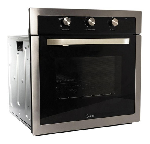 Imagen 2 de 2 de Horno de empotrar eléctrico Midea MGEA24M6ABAS 70L plateado/negro 220V-240V