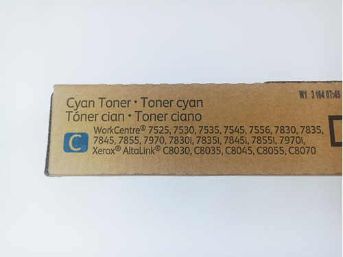 Toner Cyan Xerox Workcentre 7525 7530 006r01512