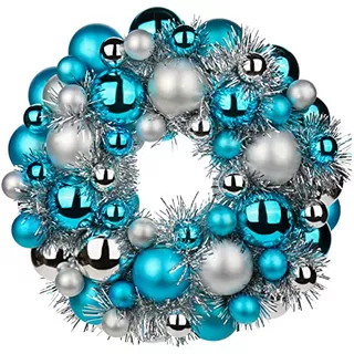 Christmas Ball Wreath 13 Xmas Wreaths Ornaments Glitte...