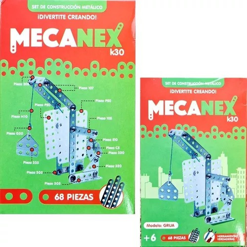 Mecanex K30 Set Construcción 68 Piezas Para Armar Grúa 