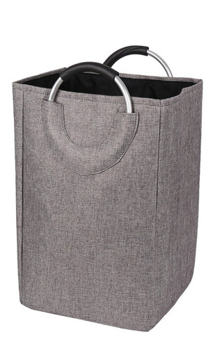 Imagen 4 de 5 de Cesta De Ropa Sucia Plegable Grande Mango De Metal Laundry