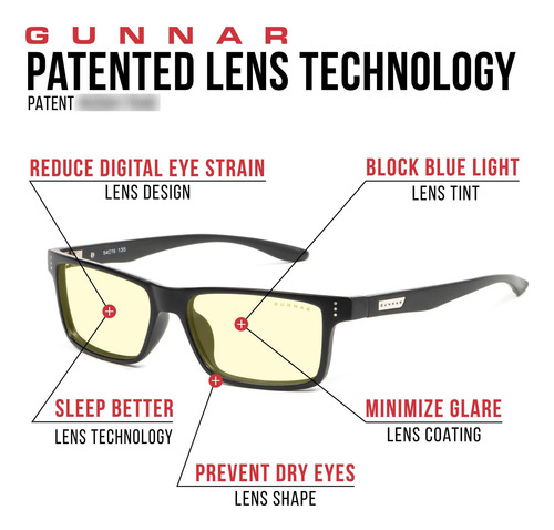 Gunnar Vertex Gafas Prémium Bloquean Luz Azul 35-98% Mmg