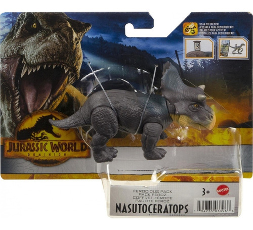 Dinosaurio Juguete Jurassic World Nasutoceratops Rugidoferoz