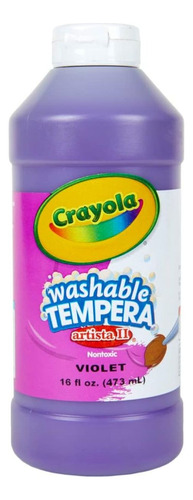 Pinturas Washable Tempera Artista Ii (violeta) Maca Crayola