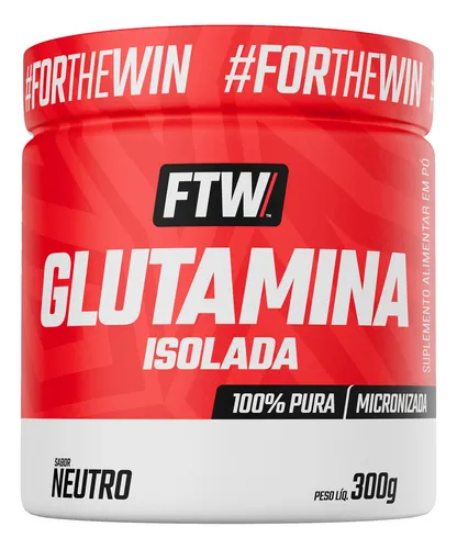 Glutamina 100% Pura e Isolada Pote 300g - FTW