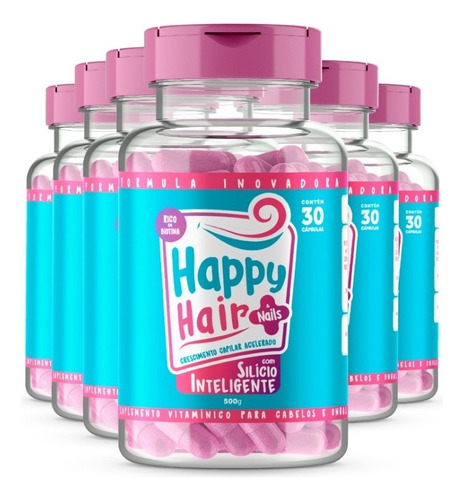 Happy Hair 06 Unidades - Vitamina Capilar Da Virginia