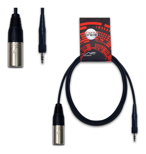 Cable Sistema Sennheiser Miniplug Rosca A Xlr Macho 25 Cm