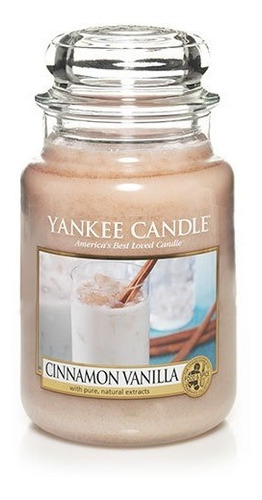 Vela Aromática Large Jar Cinnamon Vanilla Yankee Candle