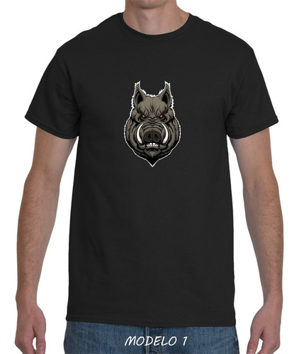 Imagen 1 de 10 de Remera Jabali Caza Pesca Algodon Ear Outdoor